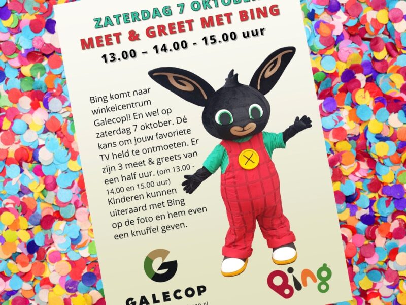 Meet & greet met Bing! Meet & greet met Bing!